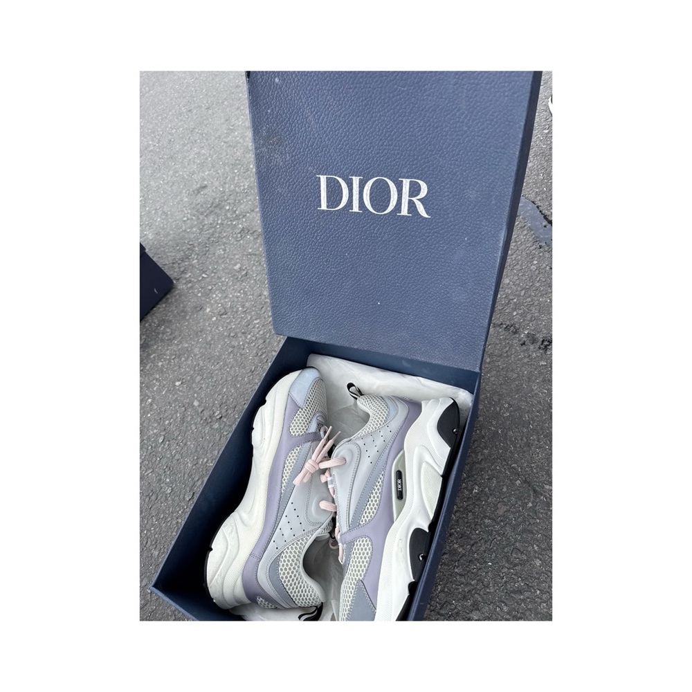 Dior Gray and White Athletic Shoes